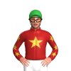 FIREBRICK, GOLD STAR, FIREBRICK SLEEVES, GOLD STARS, Green cap