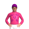 Pink, Purple Horseshoes And Cap