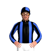 Black, Royal Blue Braces, Striped Sleeves, Quartered Cap