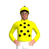 Yellow, Black Spots, Peak And Pom Pom