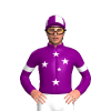 Purple, White Southern Cross And Armbands, Quartered Cap