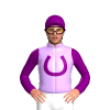Mauve, Purple Horseshoe, Sleeves And Cap