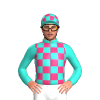 Turquoise, Pink Checks, Checked Cap