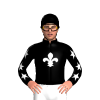 Black, White Fleur De Lys, Stars On Sleeves