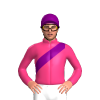 Pink, Purple Sash And Cap