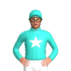 Turquoise, White Star
