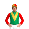 Emerald Green, Gold Vee, Red Sleeves, Quartered Cap