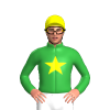 Green, Yellow Star And Cap
