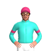 Turquoise, Pink Double Diamond Bands And Armbands, Pink Cap