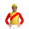 Gold, Red Sash And Sleeves