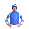 Royal Blue, White Checked Quarters, Diamonds Sleeves, Checked Cap