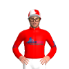 Red, Blueblood Logo, Red Sleeves, Blueblood Logo, Red And White Star Cap