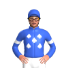 Royal Blue, White Spades And Armbands