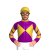 Old Gold, Purple Diabolo And Sleeves, Old Gold Chevrons And Cap, Purple Spot