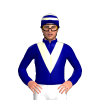 Navy, Cream Vees, Navy Cap, Cream Hoops