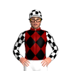 MAROON, BLACK DIAMOND CHECKS, WHITE, BLACK CHECKS SLEEVES, CHECKS CAP