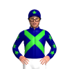 NAVY, LIME GREEN CROSSED SASHES, STARS SLEEVES, NAVY CAP, LIME GREEN STAR