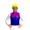 PURPLE , NAVY HALVED , NAVY DIAMOND BAND , WHITE SLEEVES, Yellow cap