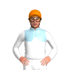 LIGHT BLUE , WHITE HALVED , WHITE DIAMOND BAND , WHITE SLEEVES, Orange cap