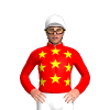 RED, YELLOW STARS, White cap