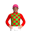 RED, LIME GREEN CHECK, Pink cap