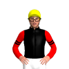 BLACK, RED FIVE STARS, RED SLEEVES, BLACK DOUBLE ARMBANDS, Yellow cap