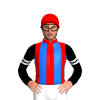 RED, BLUE STRIPES, BLACK SLEEVES,WHITE DOUBLE ARMBAND, Red cap