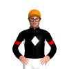 BLACK, WHITE DIAMOND BAND, RED ARMBANDS, Orange cap