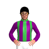 GREEN,PURPLE STRIPES,SLEEVES,, Black cap