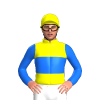 YELLOW, BLUE BAND, SLEEVES, Yellow cap