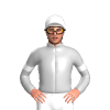 SILVER, WHITE ARMBAND, White cap