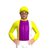 Yellow, Purple And White Thirds