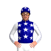 Navy Blue, White Stars And Sleeves, Navy Blue Seams, White Stars Cap