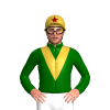 Dark Green, Gold Vee, Dark Green Sleeves, Gold Lightning Bolt, Gold Cap, Maroon Star