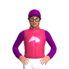 Cerise, Mauve Horse Head, Purple Sleeves And Cap