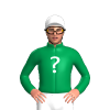 Emerald Green, White Question Mark, White cap