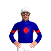 Dark Blue, Red Diamond Band And Armbands, White Cap