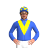 Royal Blue, Yellow Vee And Checked Cap