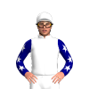 White, Navy KK, Navy Sleeves With White Stars And Cap