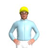 Light Blue, Yellow Cap