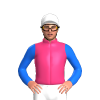 Pink, Green Shamrock, Blue Sleeves, White Cap
