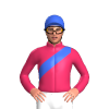 Cerise, Royal Blue Sash And Cap