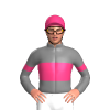 Grey, Pink Band, Armbands And Cap