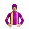 Purple, Hot Pink And Yellow Braces And Armbands