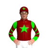 MAROON, LIME STAR, LIME SLEEVES, MAROON CHEVRONS, MAROON CAP, LIME STAR