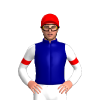 NAVY, WHITE FIVE STARS, WHITE SLEEVES , RED ARMBANDS, Red cap