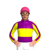 PURPLE,YELLOW BAND,YELLOW SLEEVES,PURPLE STRIPE, Pink cap