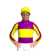 PURPLE,YELLOW BAND,YELLOW SLEEVES,PURPLE STRIPE, Yellow cap