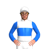 WHITE,BLUE BAND,SLEEVES, White cap