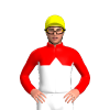 RED, WHITE HALVES, WHITE DIAMOND BAND, Yellow cap